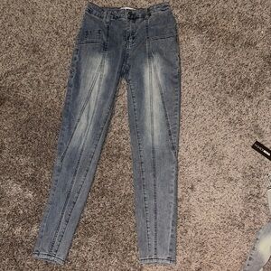 Fashion Nova Blue Skinny Jeans Classic Style